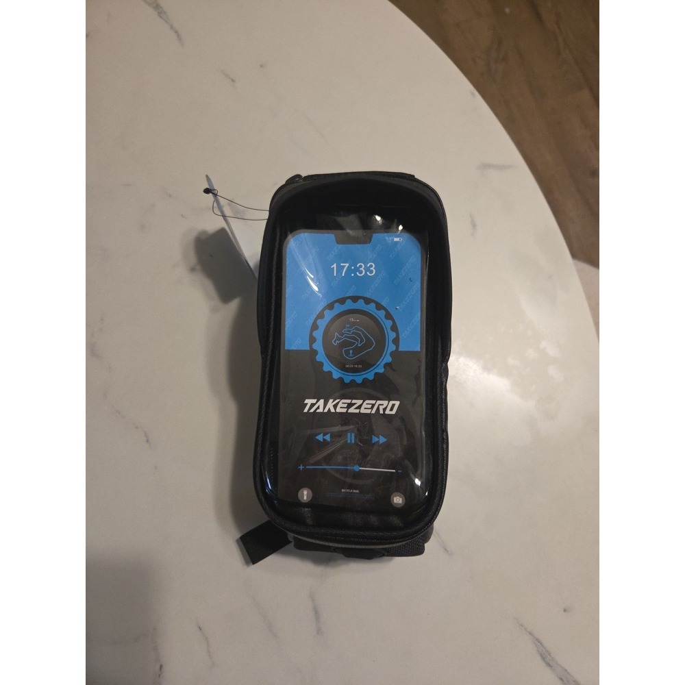 Takezero Compact,‎ Lightweight Bicycle Bag For Storage And Cell Phone  Black